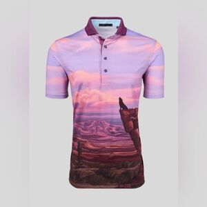 Greyson Canyon Stalk Short Sleeve Performance Polo Size Large